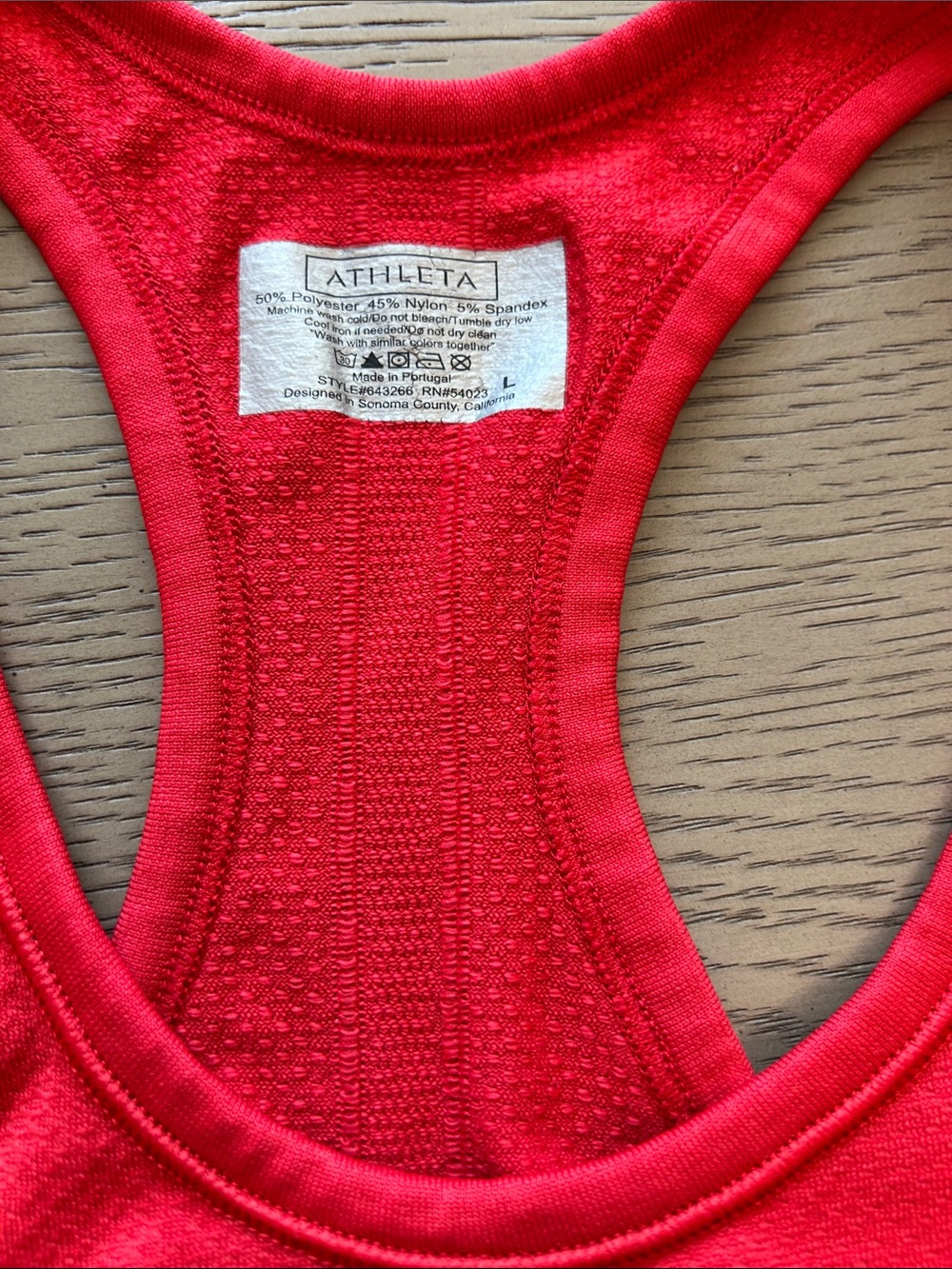 Athleta Racerback Ruched Tank Tops - Red & Gray L - Picture 2 of 11
